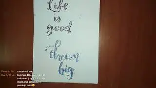 Calligraphy with Glitter pen | Jane's Art Melon | JAM