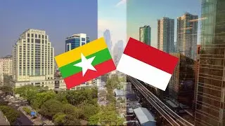 Jakarta vs Yangon #jakartacity #kotajakarta #Indonesia #yangoncity #myanmar #aseancity