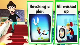 Scary Robber Home Clash - Top 2 Hardest Level Prank All washed up, Hatching a Plan
