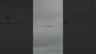 RAF Red Arrows display, Bray Air Show! #bray #ireland #redarrows #airplane #stunt