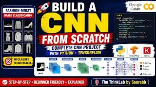 🚀 Build a CNN from Scratch with Python | Complete CNN Project in Google Colab