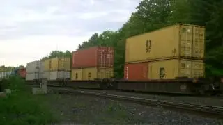 Massive 202 Cars!!! Monster Stack Train CN 101 at Boyne w/Mid and Rear DPU's (June 10, 2014)