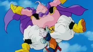 Majin Boo le aplasta la cabeza al Kaio -Shin (HD)