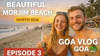 Morjim Beach Sunset & Cafes 🌅 | North Goa | Goa Vlog Ep 3
