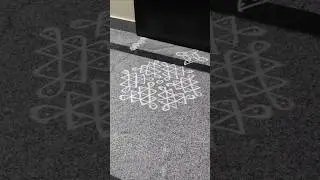 Dot Kolam made Easy #20(9*5 dots)| Kolam for Beginners#kolam #rangoli #muggulu #shorts #dailyrangoli