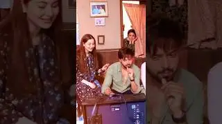 Kabhi mein kabhi tum Episode 23,24 BTS 🔥 Mustafa and sharjeena ❤️#shortsfeed #fahadmustafa#haniaamir