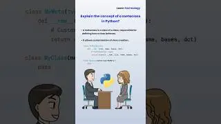 Concept of a metaclass in Python | Python Interview Questions | #python #interview #metaclass