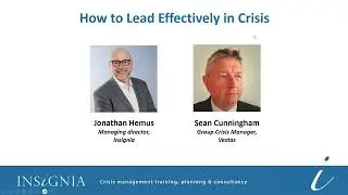 Webinar: How to Lead Effectively in Crisis