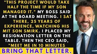 My Boss Tried Replacing Me With His MIT Son &mdash; I Quit and Their Fraud Got Exposed. | Office Revenge