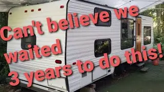 1987 Terry Taurus camper (the Roe Rig) gets a fresh paint job in 2020!