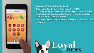 Loyalshops Manual Punching with a Loyalty Card