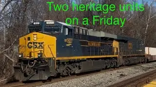 CSX Amtrak VRE on two different weather conditions on a Friday 12/19/2025 with @calebtrains2261