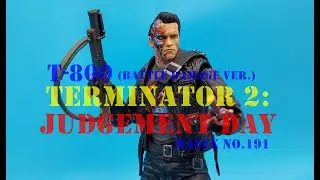 Terminator 2: Judgement Day T-800 (Battle Damage Ver.) MAFEX No.191 Action Figure unboxing & Review