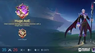 Cecilion Huge AoE Damage Gameplay 😈 | Wisteria Count | MLBB Ranked Match