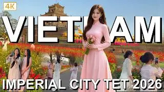 Vietnam Tet 2026 🇻🇳 | Hue Imperial City Day Walk (4K)