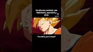 Fue dif&iacute;cil, pero lo logr&eacute;. #dragonball #goku #dragonballz #anime #gym #love #sad #heartbroken #love