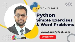 Python Tutorial - Simple Exercises & Word Problems - Python for beginners