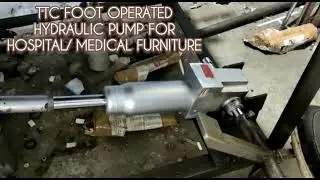 FOOT OPERATED HYDRAULIC ACTUATOR PUMP FOR MEDICAL FURNITURE