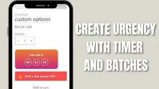 How to create urgency and countdown timer for your product on Shopify