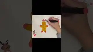 Let's learn how to draw New Year's gingerbread together. #christmascookies #gingerbread #drawing