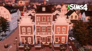 Amsterdam Apartment | Romantic Urban Design & Realistic Details | The Sims 4 ASMR Speed Build