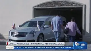 Limited attendance now allowed at funeral and vigils