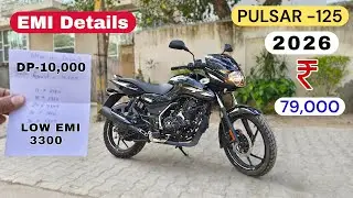 New Bajaj Pulsar 125 Analog Meter 2026 Model Bike Price | 💰 Loan Details🔥EMI | Finance Detail