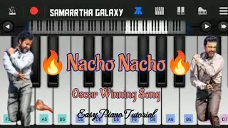 Nacho Nacho | RRR | Easy Piano tutorial | #piano #samarrthagalaxy #viralvideo #walkband