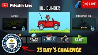Hill CLIMBING RACE #75 DAY CHALENGE💯,World RECORD🎯#Day5-#live#stream#hillclimbing#racinggame