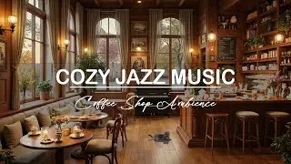 Sweet Morning Jazz Music - Feeling Relaxing Rain Sounds Outside - Cozy Atmosphere in the Coffee Shop