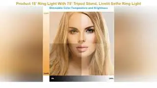 18' Ring Light With 75' Tripod Stand, Livelit Selfie Ring Light 3200k-5500k Color Temperature, Flex