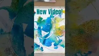 Granulierende Farben von MIJELLO &ndash; Magie auf dem Papier! #aquarell #mijello #kunstshorts #swatches