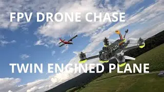 FPV Drone Chasing TwinEngine RC Plane in Germany 🇩🇪