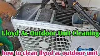 Lloyd Ac Outdoor Unit Cleaning | How To Clean Llyod Ac Outdoor Unit