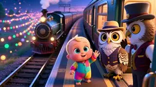 🚂🌈 The Magical Train Journey** ✨👶 | Fantasy Adventure Rhyme for Kids | Learning Song for Toddlers 🎶💛