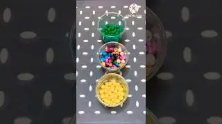 Colourful Beads Pouring Short Video 📿😊 #shorts #asmr #shortvideo @DeepEnjoy-ASMR