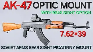 AK-47 Optic Mount Options #ak47 #rifle #wethepeople #shooting #hunting #howto #shotgun #deer #bullet