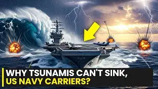 Why Even TSUNAMI Can&rsquo;t Sink US Navy Aircraft Carrier During Storms!