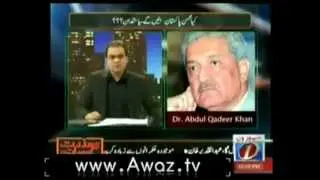 DR. A.Q.Khan blasts on Nawaz Sherif.