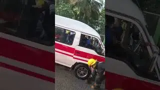 Accident on the Bus Route near Boys Lane in D'Abadie on Thursday October 23rd, 2025.
