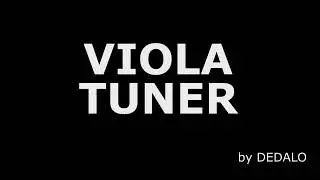 Viola Tuner CGDA | Tuning your Viola by FREQUENCY (Hz)