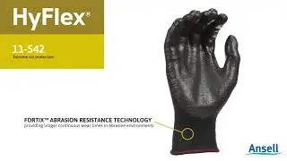 Hyflex 11-542 Lightest Weight High Cut Gloves