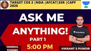 Ask Me Anything! | Part 1 | General Science | Target Defence Exams | Vikrant S Pundir