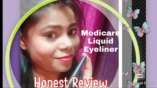 ||Modicare|| Best Liquid Waterproof Eyeliner Honest Review. Z-Black Colour || Shweta Singh||