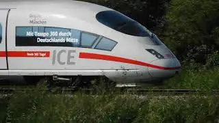 Premierenfahrt mit 300 km/h auf der VDE8.1 NBS Erfurt-Ebensfeld