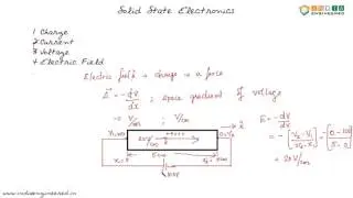 Solid State Electronics |S1E4| Prerequisites | Electric Field