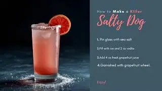 Cocktail Recipe: How to make a killer Salty Dog Cocktail.
