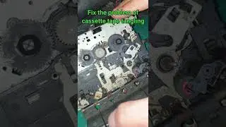 How to fix cassette tape tangling #cassette #tape #repair #restoration