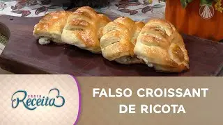 Croissant 'FALSO' de ricota | Receita fácil e prática para o lanche da tarde