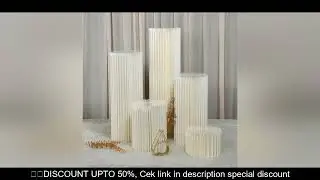 Folding Paper Roman Column Ornaments Party Wedding DIY Decoration  Dessert Cake Table Stand Columns